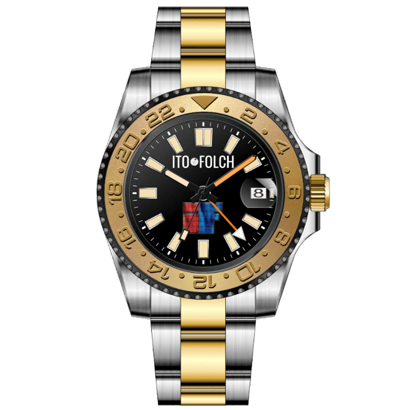 Automatic GMT Watch-AM128M - GOLDEN