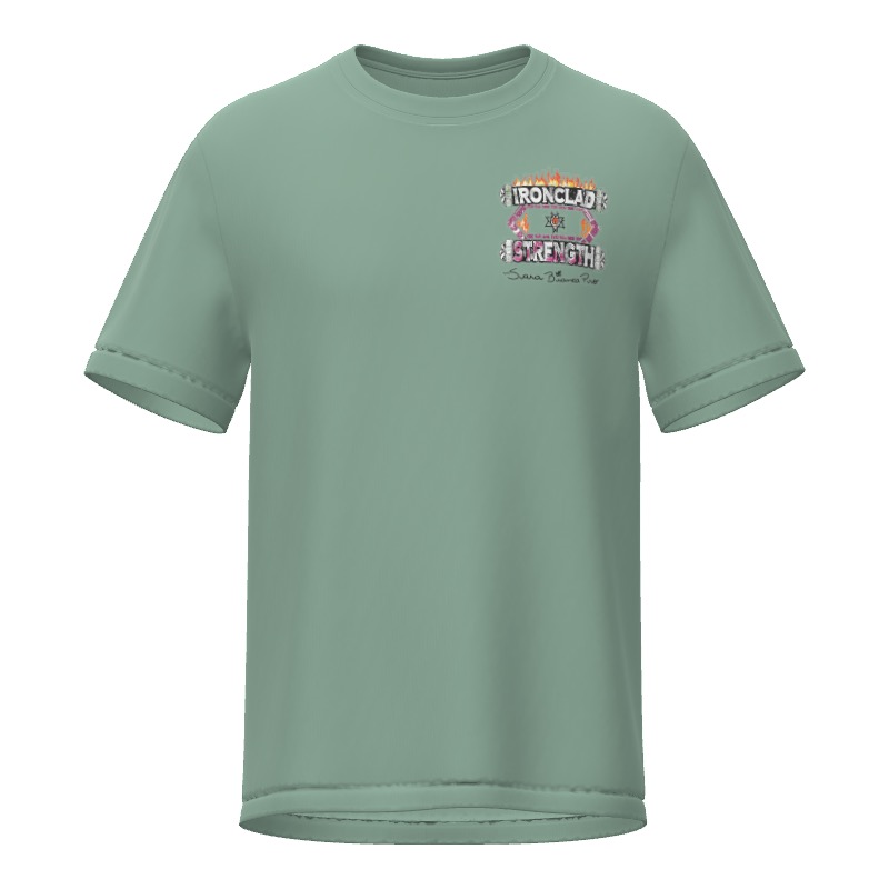 Heavyweight Organic T-Shirt (S.B.Pro) Ironclad Strength (Aloe)