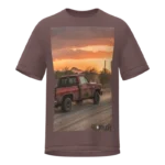 “Rusty Truck” – Heavyweight Organic T-Shirt (Coffee)