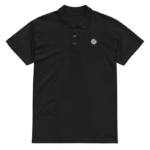 Premium Pique Polo Shirt - Black (compass)